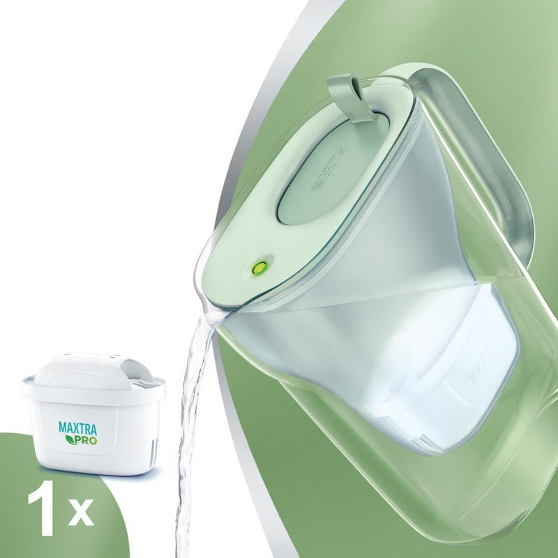 Brita Jarra Filter Water Style Eco Green (2,4 L) Includes 1 Cartridge Maxtra Pro ALL-IN-1