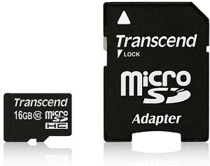Transcend microSD 16GB CLASE10 400X Uhs-i Con Adaptador