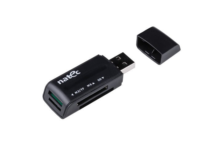 Natec Card Reader Mini Ant 3 Sdhc MMC M2 microSD USB 2.0 Black