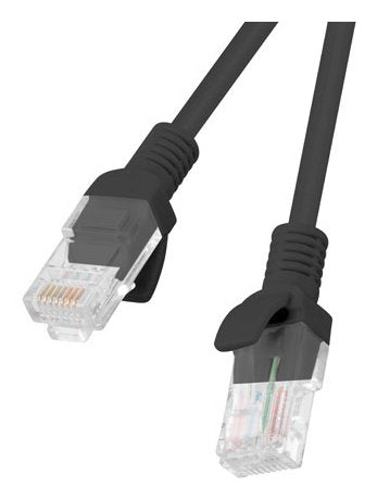 Lanberg Pack 10 Cables Network RJ45 CAT.5E UTP 2M Negro