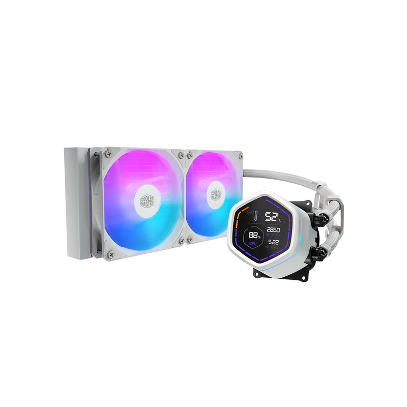 Cooler Master Refrigeracion Liquida CPU Masterliquid Core Nex Digital 240 ARGB Screen LED Digital 2,1 - Colour