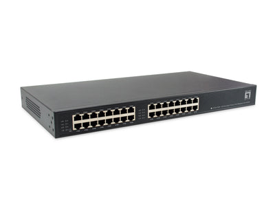 Level One Switch 16 Ports 10/100/1000 With PoE Injector Hub 400W — image 1