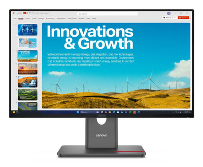 Lenovo Monitor Thinkvision P24QD-40 LED Display 23.8 Quad HD LCD Black — image 1