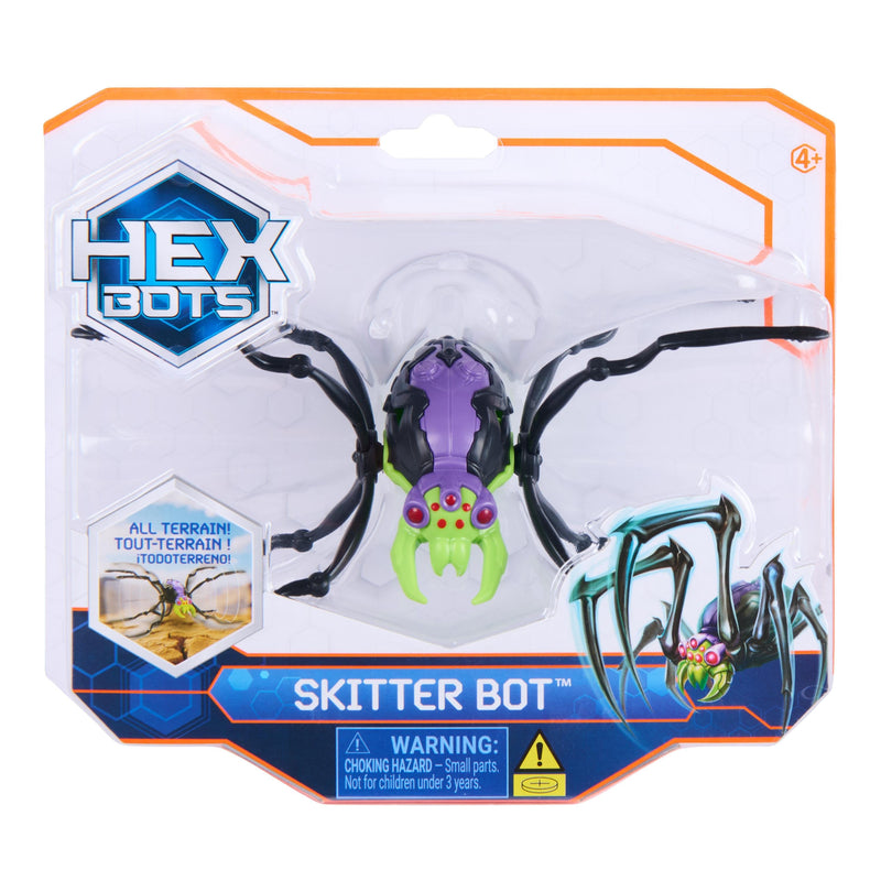 Spinmaster Hex Bots - Skitter Bot Spinne (artículo Surtido, Figur) 6072914