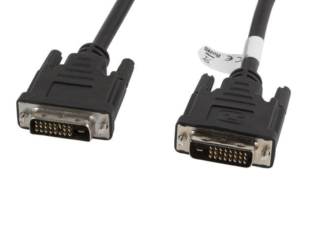 Lanberg Cable DVI-d (24 + 1) M/M 1.80M Black CA-DVID-10CC-0018-BK