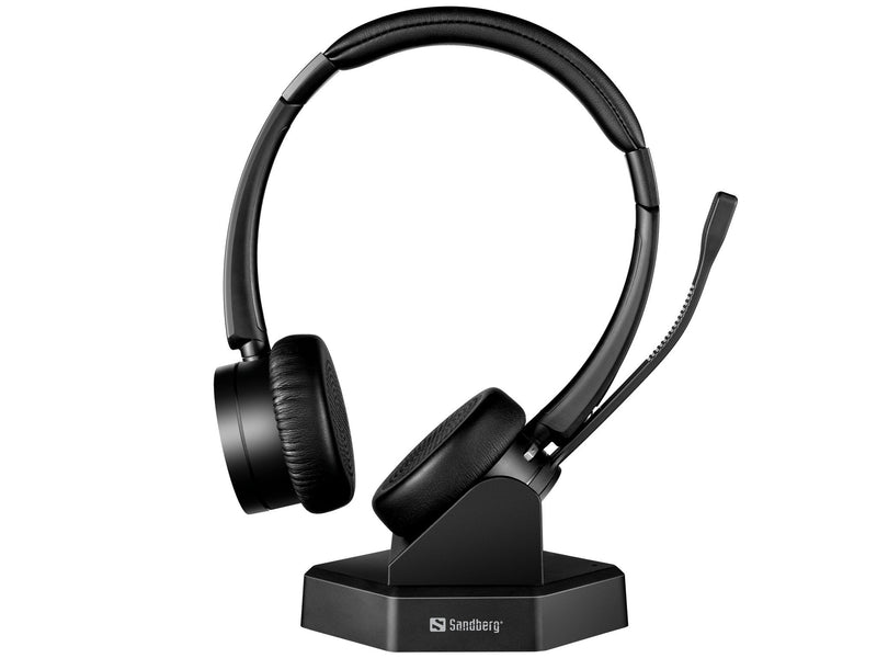 Sandberg Bluetooth Office Headset Pro + - Headphones - Kopfband - Büro/Callcenter - Black - Binaural