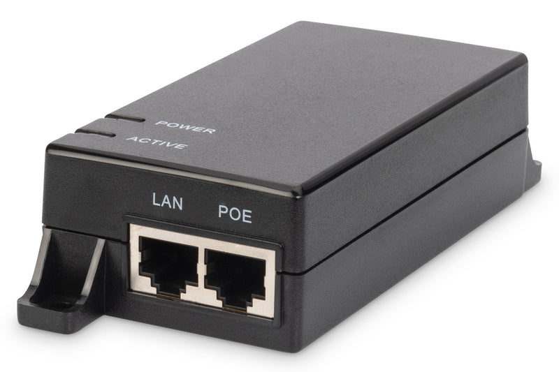 Digitus Gigabit PoE Injector 802.3AF 10/100/1000Mbps Power Pins 4/5+ 7/8- Output Max. 48V 15.4W