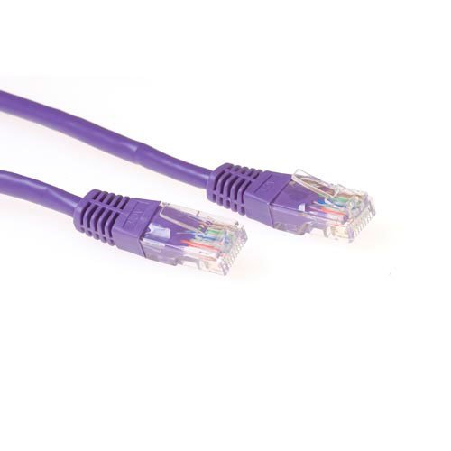 Purple 10 Meter U UTP CAT.6 Patch Cable With RJ45 Connectors