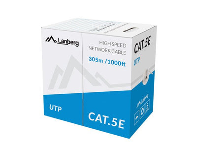 Lanberg Network Cable UTP, CAT.5E, Cu, 305M, Grey — image 1