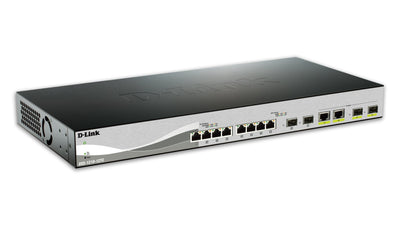 12 Port Smart Managed Switch Including 8X10G Ports, 2 X Sfp + & 2 X Combo 10GBASE-T/Sfp+- 8 X 10/100/1000/1000 — image 1