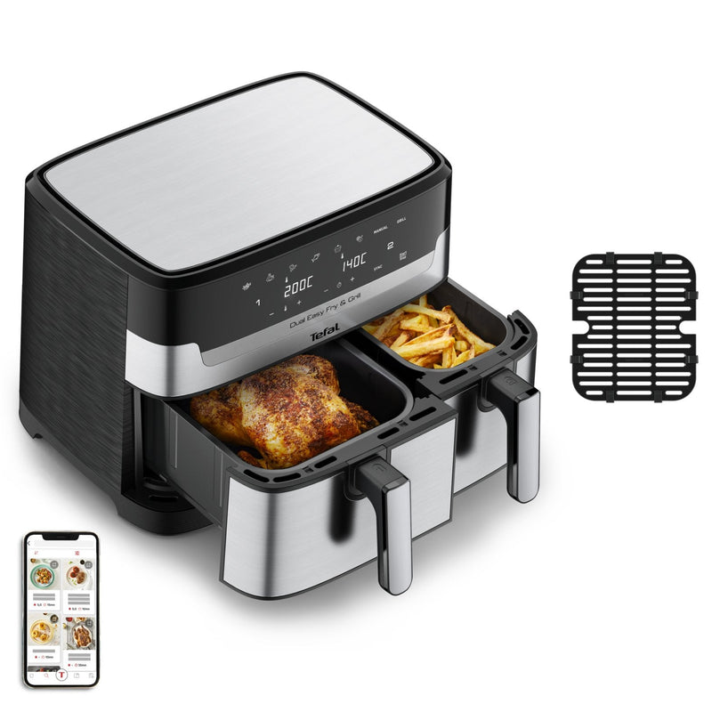 Tefal Fryer EY905D Air Caliente Steel Thin/Black