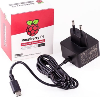 Raspberry Power Supply Black SC0217 Pi 4 Model B 5.1V 3A USB Type-c — image 1