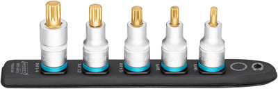 Hazet Smartrail Set Of Glasses 1/2, With Slot Internal 5 Pieces Black M6 - M14, Cortos 990-SR/5 — image 1