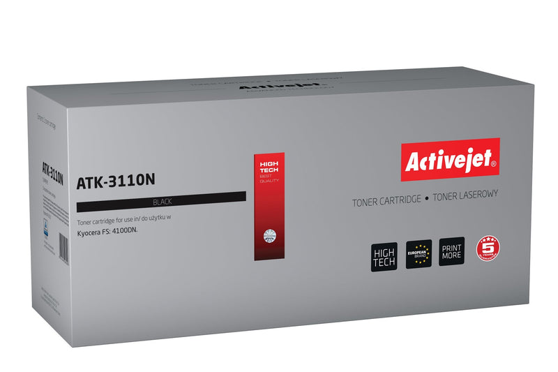 Activejet Toner ATK-3110N (reemplazo Kyocera TK-3110 - Supreme - 15,500 Páginas - Black