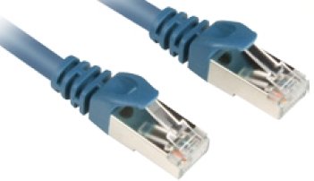 Sharkoon Cable Connector RJ45 Connector RJ45 CAT.6 S/FTP Blue 1,5 Metres 4044951017850 — image 1