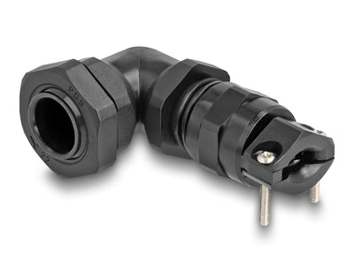 Delock 60591 Prensaestopas With Alivio Voltage And Protection Contra Flexión Ángulo 90 ° PG9 Black — image 1