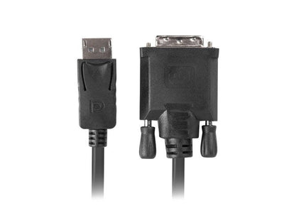 Lanberg Cable DisplayPort a DVI CA-DPDV-10CU-0018-BK DisplayPort Male DVI-d 24 + 1 1.8M Black — image 1