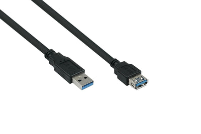 Cable Meimer USB 3.0 Verläng. a M.-a H. Ul Black 3M — image 1