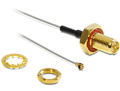 Delock Cable I-pex - Rp-sma St/Bu 0.10M — image 1