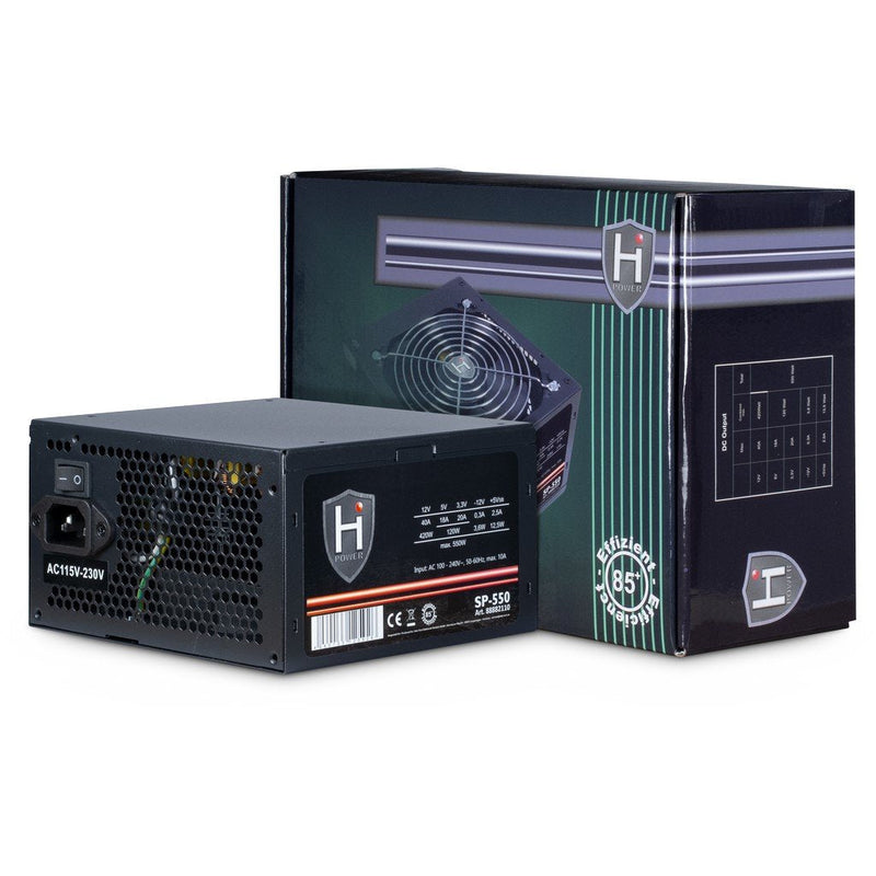 Power Supply Inter-tech 550W Hipower SP-550 1X 120MM Fan Retail