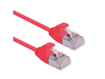 Roline U FTP Datacenter Network Cable CAT.6A (class Ea), Lsoh, Slim, Red 0,3M — image 1