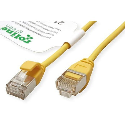 Roline Green U FTP Network Cable CAT.6A (class Ea), Lsoh, Slim, Yellow 3M — image 1
