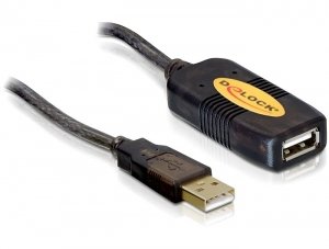 Delock USB Cable 2.0 Alargo Activo 5M Black — image 1