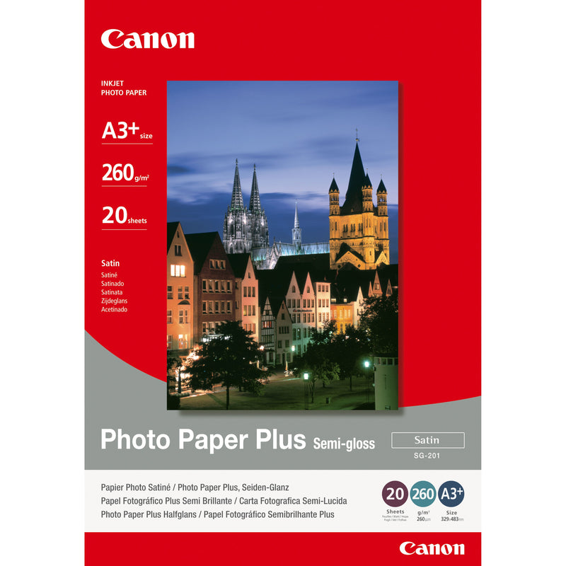 Canon Paper Plus SG-201-A3 + Satinado 20HOJAS