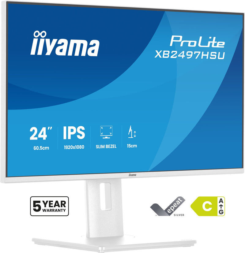 Iiyama 60.5CM 24 XB2497HSU-W1 16:10 HDMI + DP + 2x USB-C