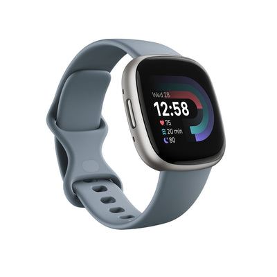 Fitbit Smartwatch Versa 4 Waterfall Blue/Platinum — image 1