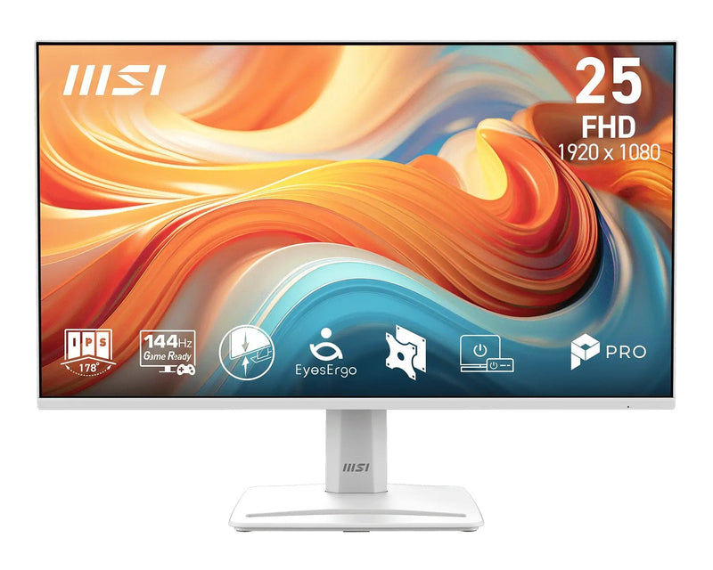 MSI Monitor Pro MP251W E14A 24,5 Fullhd 144HZ IPS Adaptive-sync Without Frames Speakers