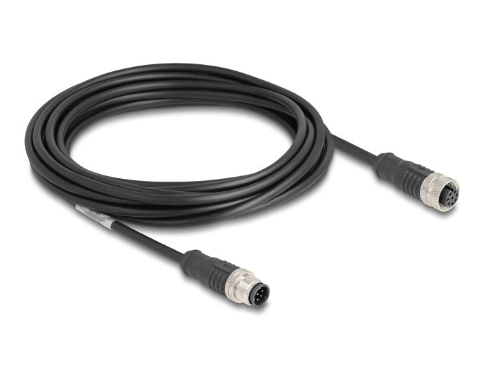 Delock 80805 Cable M12 Codificado a 8 Pin Male a Female Pvc 5M