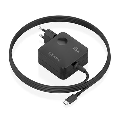 Aisens Charger GaN 65W PD 3.0 1x USB-C 1.5M, Black — image 1