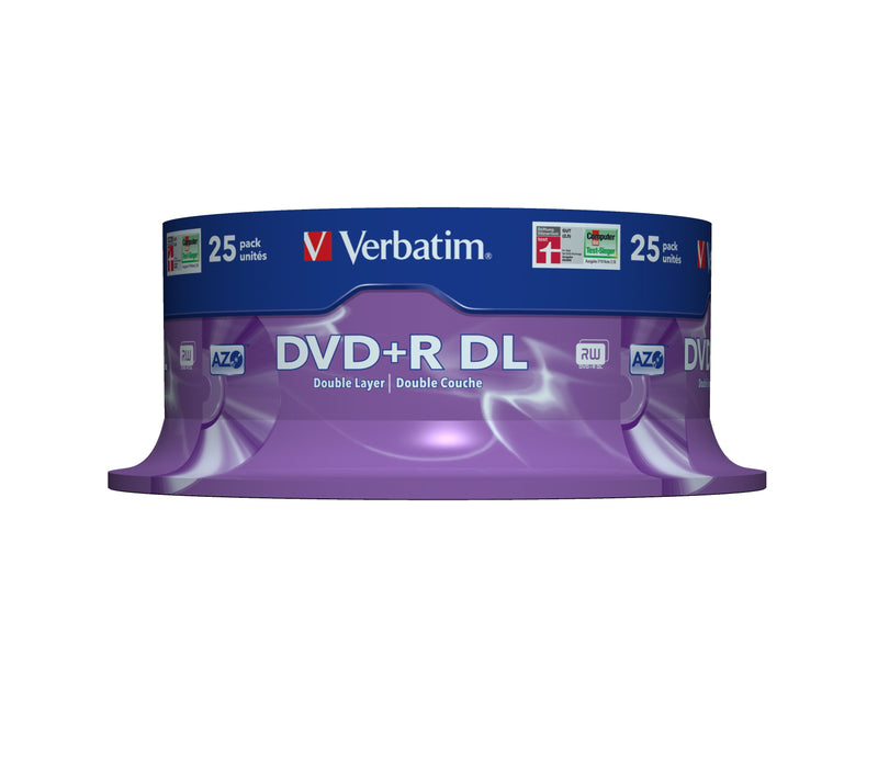 Verbatim Dvd + R Dl Double Capa 8X Matte Tarrina 25 Unds
