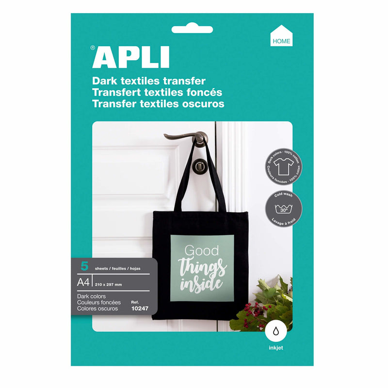 Apli Paper Transfer Prendas A4 210 X 297 5 Hojas - PL10247