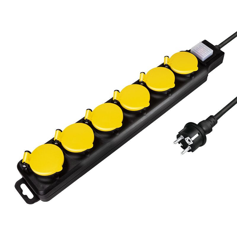Logilink Power Strip Plugs 6 Sockets 6XCEE 7/3, With Switch Exteriores