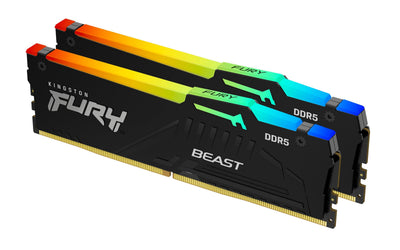 Kingston Memory DDR5 Technology Fury Beast RGB 32GB 2 X 16GB DDR5 Ecc — image 1