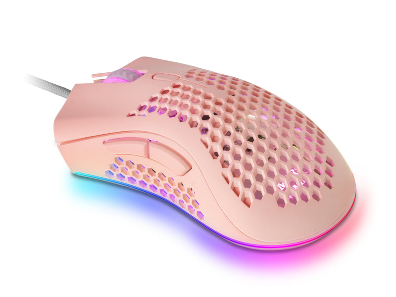 Mars Gaming Mouse Optico Mmex RGB Pink 32000DPI/RGB Chroma/7 Buttons/Software