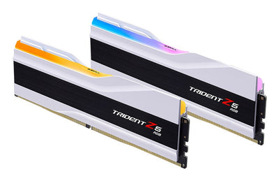 G.skill Memory 32GB DDR5 6400 2X 16GB Kit Dual, White F5-6400J3039G16GX2-TZ5RW, Trident Z5 Rgb, Intel Xmp F5-6 — image 1