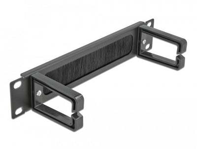 Delock 10 Barra Escobilla Gestión Cable With 2 Stands 1 U Black — image 1