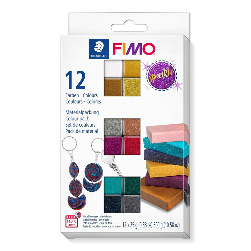 Staedtler 8013 C12-4 Fimo Effect Colour Pack - Arcilla Polimérica Modelar Secado Horno
