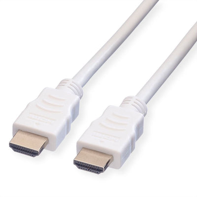 Value HDMI High Speed Cable With Ethernet, White 7,5M — image 1