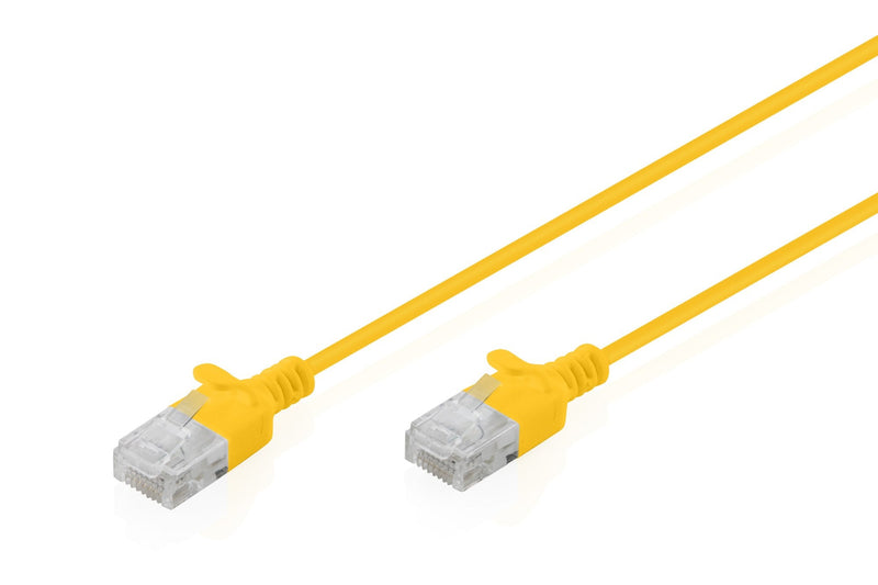 CAT.6 U-UTP Slim Network Cable, 2M, Yellow