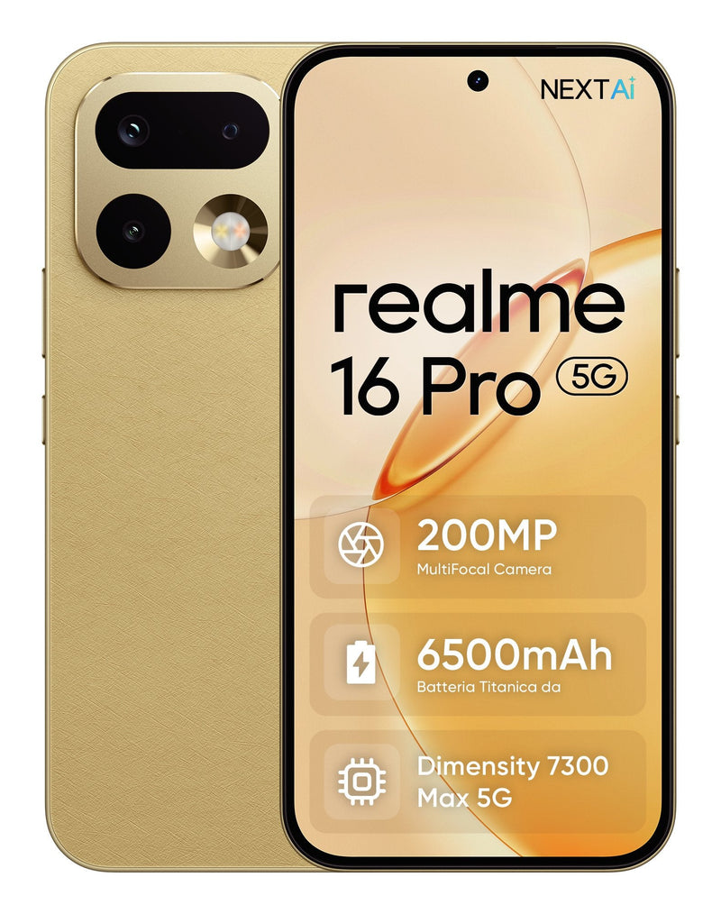 Realme Smartphone 16 Pro 8GB 256GB 6.78' 5G Gold