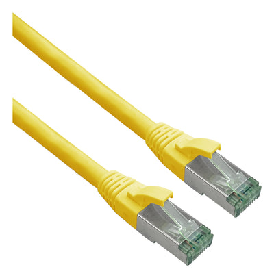 Helos Grs Certificado CAT.6A Network Cable With CAT.7 Rohkabel Tpe Yellow 0,50M — image 1
