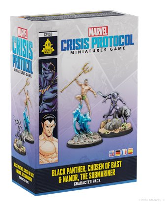 Set de Escritorio Marvel Crisis Protocol Negro Panther & Namor Edad Recomendada 14 Years