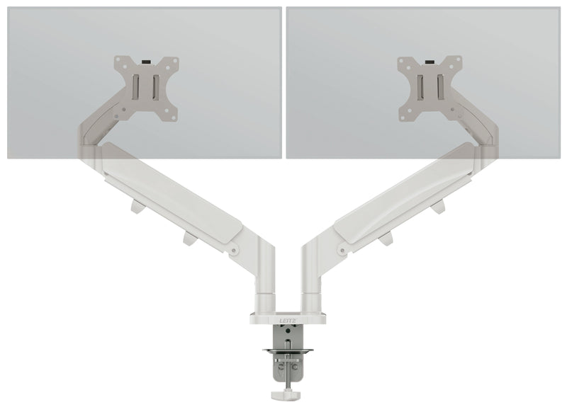 Leitz Ergo Dual Monitor Arm Grey 1120X110X600