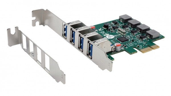 USB 3.2 Gen 1 Pci- And Karte + 4 Ports INKL.LOWPROFILEBÜGEL,4XEXTERNE Ports