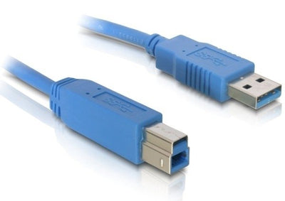 Delock USB Cable 3.0 Type a Male USB 3.0 Type B Male 2.0M Blue — image 1