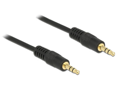 Delock Cable Jack 3,5MM 3 Pines Male 3M Black — image 1